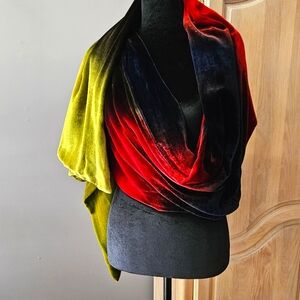 Chicos velvet and silk LG. wrap. So snuggle with Pride or anyone you love!!